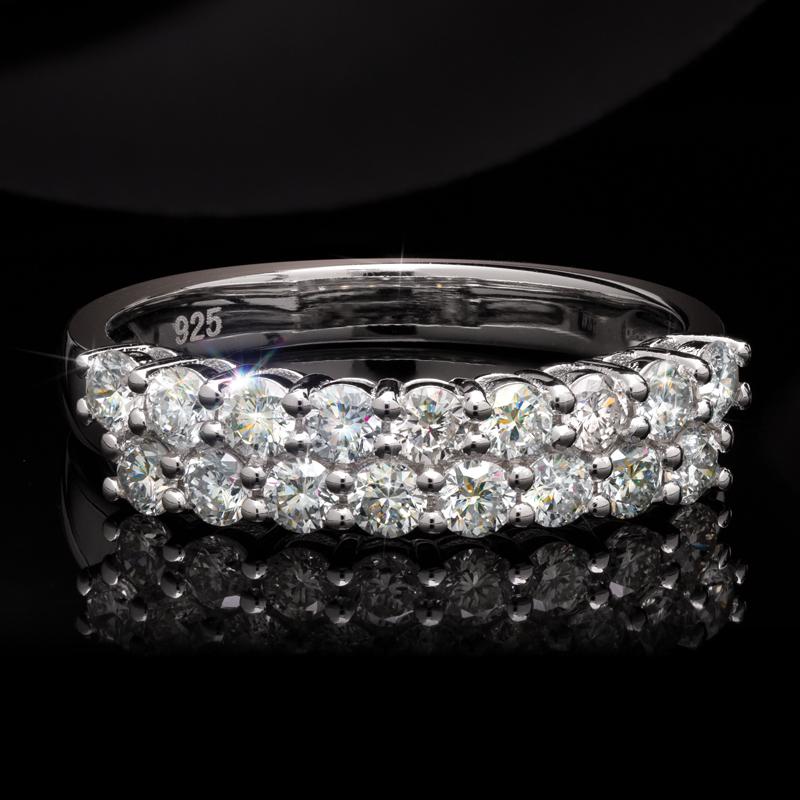 New Earth Lab Diamond Ring 1 ctw (sterling silver)